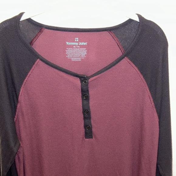 TOMMY JOHN Women’s Colorblock Lounge Henley, XL EUC - Picture 2 of 6